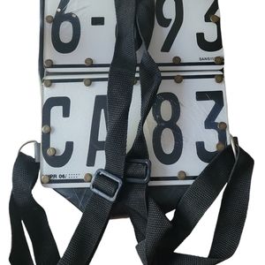 Recycled Car Registration Plate Bag